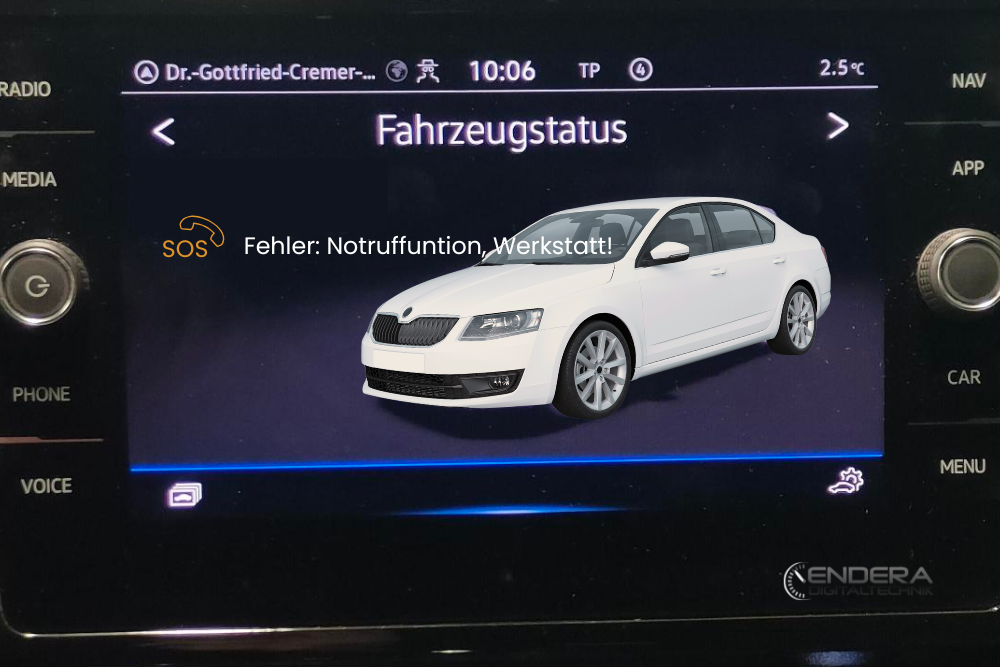 SOS Fehlermeldung Reparatur Skoda Kodiaq NS7